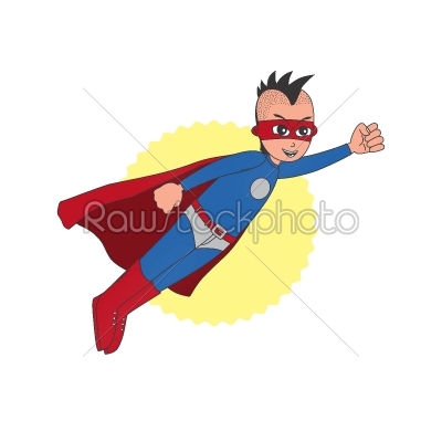 stock vector: superhero cartoon character-Raw Stock Photo ID: 68817