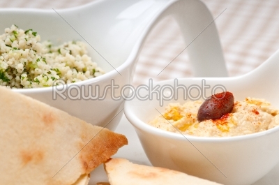 stock photo: taboulii couscous with hummus-Raw Stock Photo ID: 59765