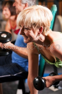 stock photo: three senior people in gym-Raw Stock Photo ID: 50870