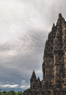stock photo: volcano hindu temple prombanan complex in yogjakarta in java-Raw Stock Photo ID: 56489