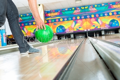 stock photo: young man bowling having fun-Raw Stock Photo ID: 49317